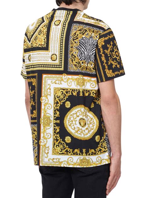 versace t shirt mens cheap|versace men's button shirts.